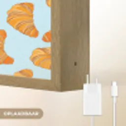 Croissant - Speels - Blauw Light Box met batterij (Wandlamp) middel 907 -USP_websiteoplaadbaarNL