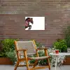 Paard - Springen - Modern Tuinposter op houten frame 2 cm dik klein -sfeer3