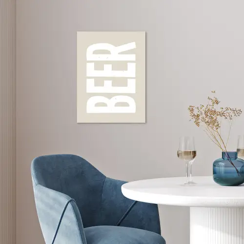 Beer - Japandi - Beige - Decoratie poster papier klein -sfeer3
