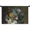 Stilleven met bloemen - Schilderij van Eelke Jelles Eelkema Wandkleed katoen klein -zz3d
