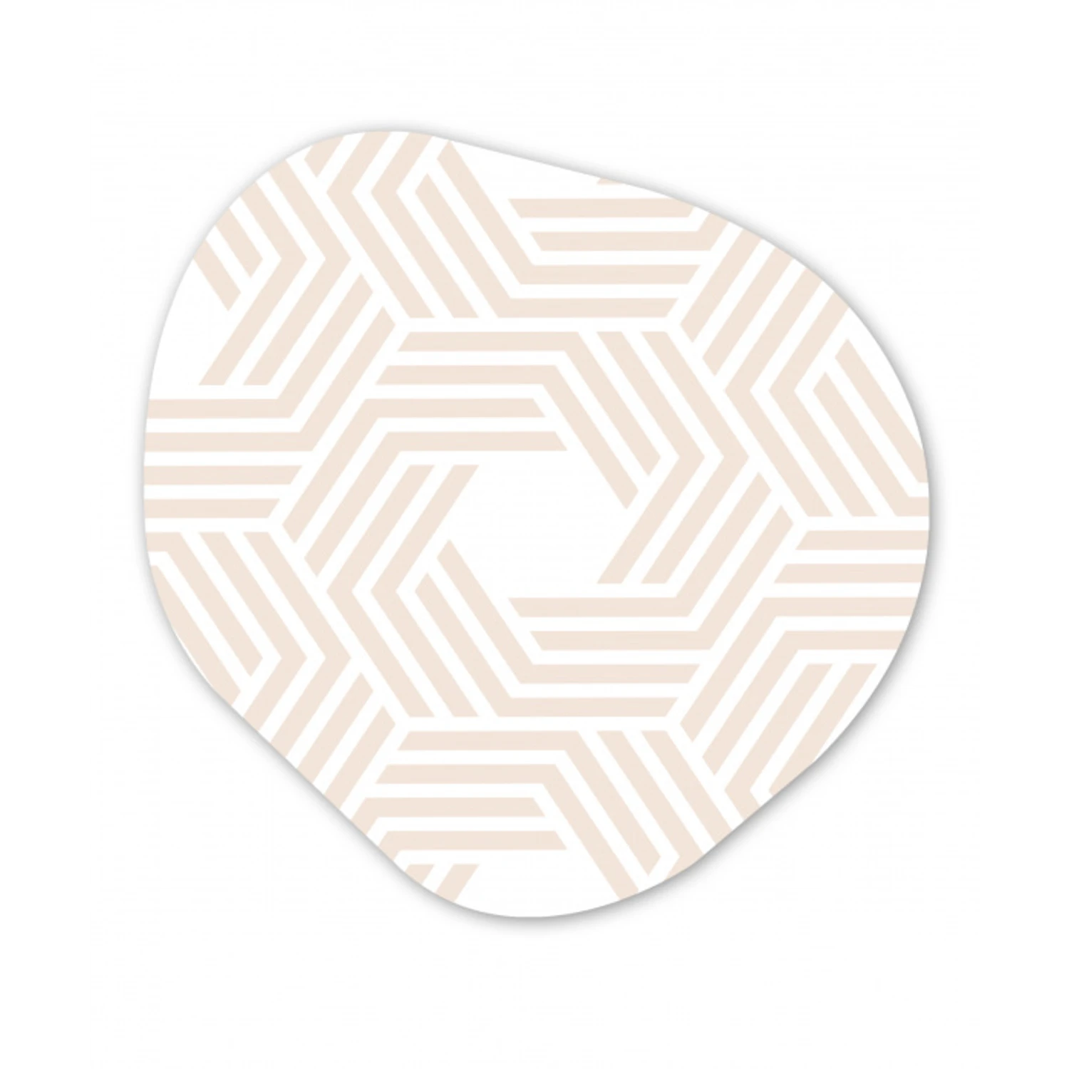 Abstract - Patronen - Design Wandcirkel Organisch Forex 3mm klein 629 -3d