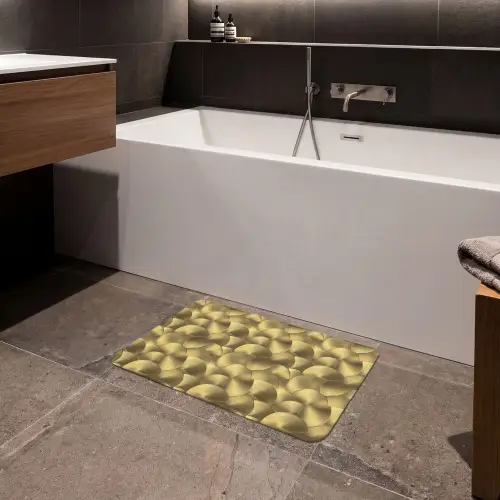 Modern - Cirkel - Goud Badmat klein 997 -sfeer3