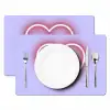 I liked it so it's mine - Neon hart - Paars Placemat vinyl groot -zzsfeer2_Kitchenyeah-website