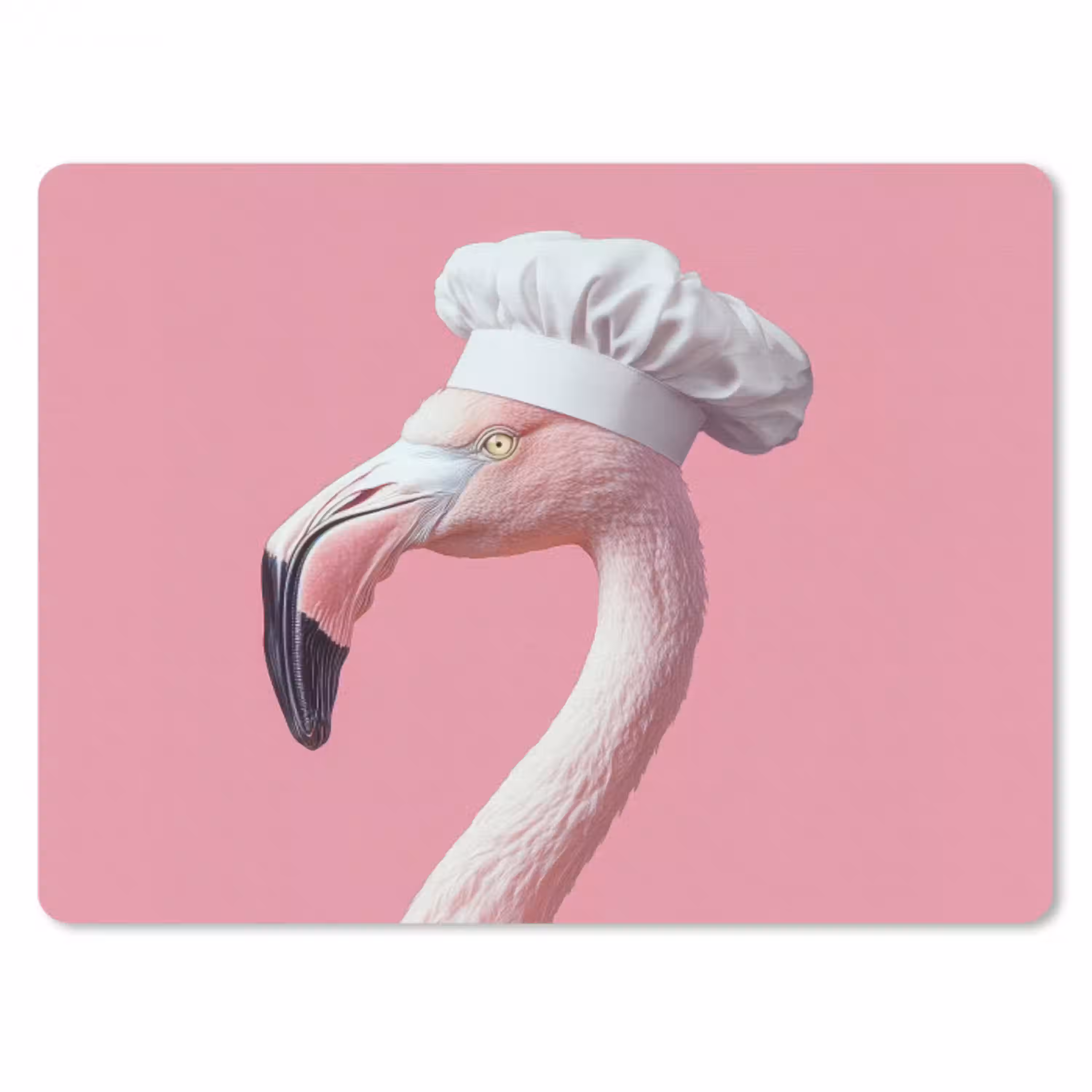 Flamingo - Roze - Koksmuts - Vogel muismat rubber klein -3d