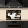 Rotsen - Zee - Boom - Groen keuken achterwand spatscherm klein -sfeer1