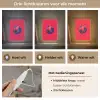 Rood - Voetbal - Abstract - Verfspatten Light Box met kabel klein -USP_lichtkleurNL