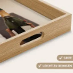 Champagne - Bed - Bubbels Dienblad Rechthoek middel -USP_HandgreepDE