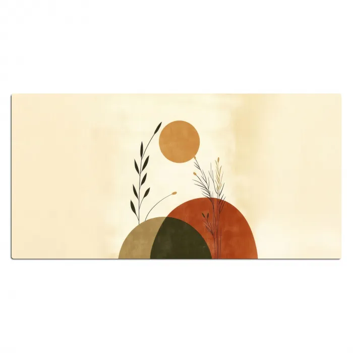 Planten - Abstract - Vormen Muismat XXL klein -3d_leeg