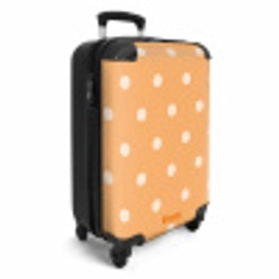 Oranje stippen patroon NBS - Handbagage koffer - Unisex middel -productfoto_3d