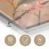 Roodborstjes - Sierlijk - Bloesemtak plexiglas 5mm klein -sfeer2