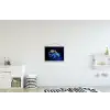 Octopus - Stippen - Blauw - Zee textielposter latten blank klein -kinderkamer