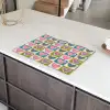 Retro - Kleuren - Patroon - Hartjes Inductie beschermer vinyl 3mm klein 276 -sfeer8