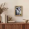 Stier - Hoorns - Snuit - Goud Light Box met kabel (Tafellamp) klein -sfeer2