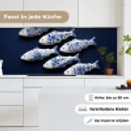 Vissen - Delfts - Blauw - Keramiek keuken achterwand 2 middel -sfeer4_DE