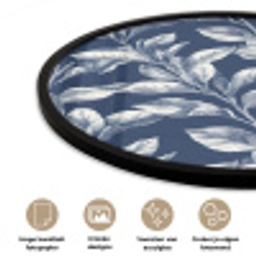 Botanisch - Patroon - Blauw Fotolijst rond zonder passe partout klein 856 -closeup_NL