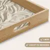 Textuur - Reliëf - Beige Dienblad Rechthoek middel 911 -USP_HandgreepDE