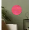 Organisch - Raster - Roze Wandcirkel kunststof plaat 5mm dik klein 188 -sfeer3