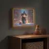 Tovenares - Magie - Toverstaf - Sterren Light Box met batterij (Wandlamp kind) middel -sfeer5_kind