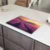 Lavendelveld - Zonsondergang - Paars Inductie beschermer vinyl 3mm klein -sfeer8