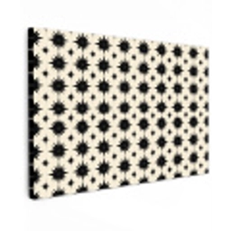 Stervormen - Geometrisch - Zwart canvas 2cm klein 34 -z3d
