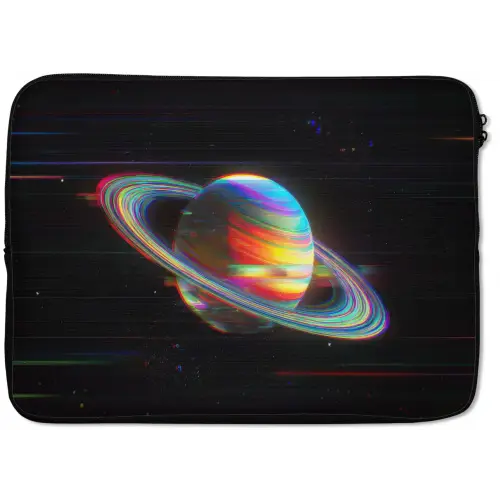 Planeet - Cirkel - Kleurrijk laptophoes neopreen klein -zkaufland3dotto