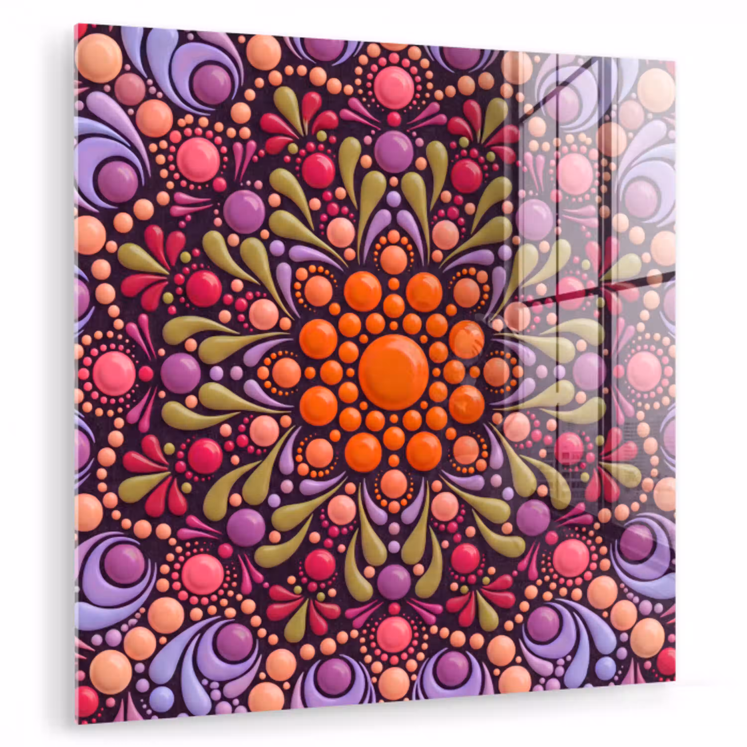 Patroon - Stippen - Abstract - Modern - Kleurrijk plexiglas 5mm klein -zzzproduct_nieuw
