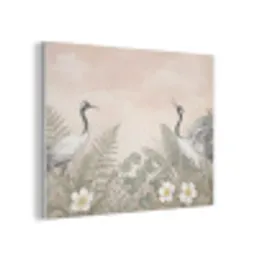 Kraanvogels - Natuur - Roze PET vilt klein -3d