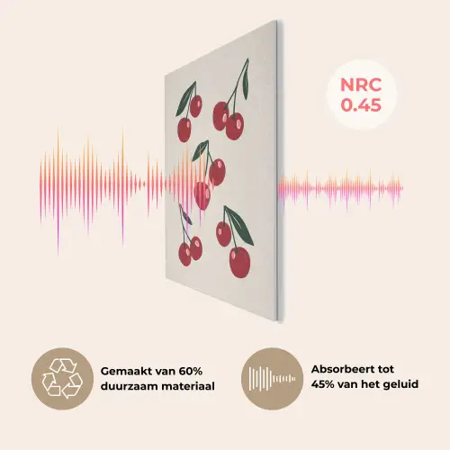 Kersen - Blaadjes - Rood PET vilt klein -USP_NL