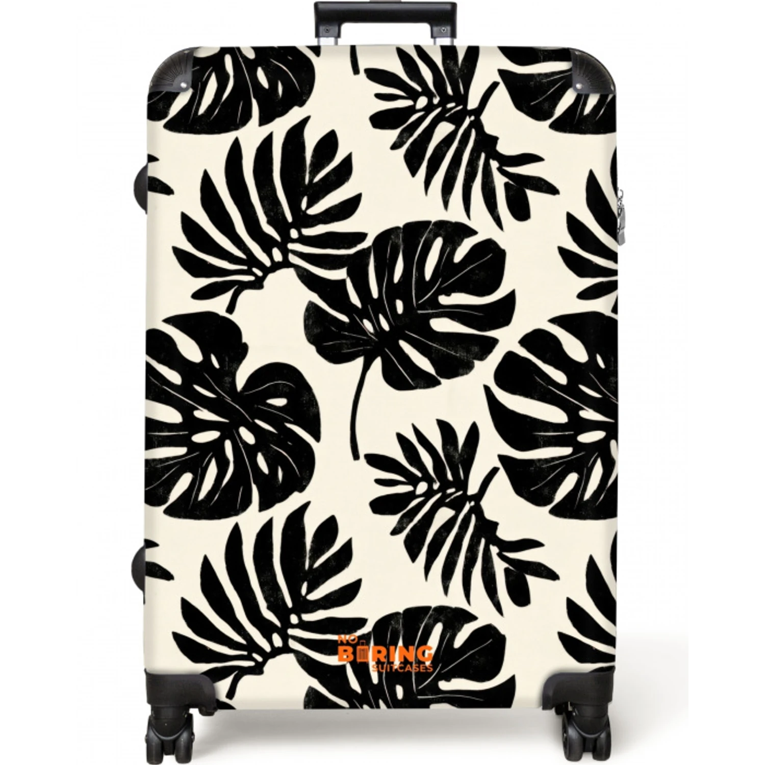 Modern - Monstera - Zwart NBS - Large koffer - Volwassenen Unisex groot -zzzzzzzzkaufland2