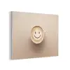 Koffie - Melkschuim - Lach - Beige PET vilt klein -3d