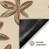 Sterren - Bruin - Natuurlijk Deurmat klein -antislip_NL