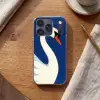 Zwaan - Wit - Snavel - Illustratie Telefoonhoesje iPhone 17 Pro klein -sfeer1