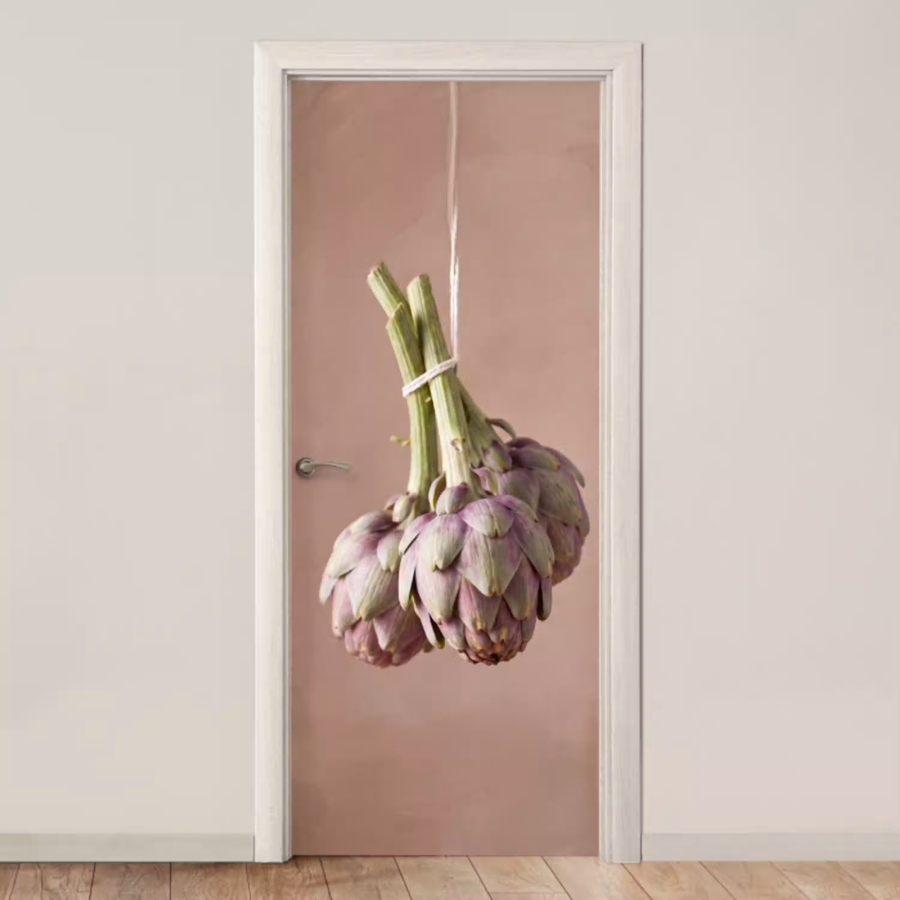 Artisjokken - Hangend - Groenten deurposter klein -3d_beige