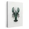Kreeft - Glossier - Groen - Wit KitchenYeah - Keuken - Canvas klein -3d
