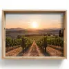 Wijngaard - Zonsondergang - Landschap Dienblad Rechthoek middel -z3d_shopping
