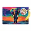 Olifant - Kleurrijk - Lucht - Abstract Placemat vinyl groot -zzzproduct_Kitchenyeah-website