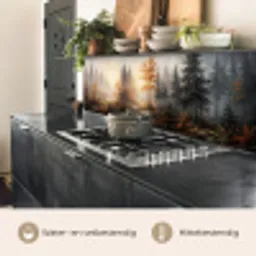 Bospad - Herfstbladeren - Natuur - Schilderachtig - Oranje keuken achterwand 2 middel -usp_NL