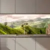 Landschap - Heuvels - Groen keuken achterwand 2 middel zz_3dshopping