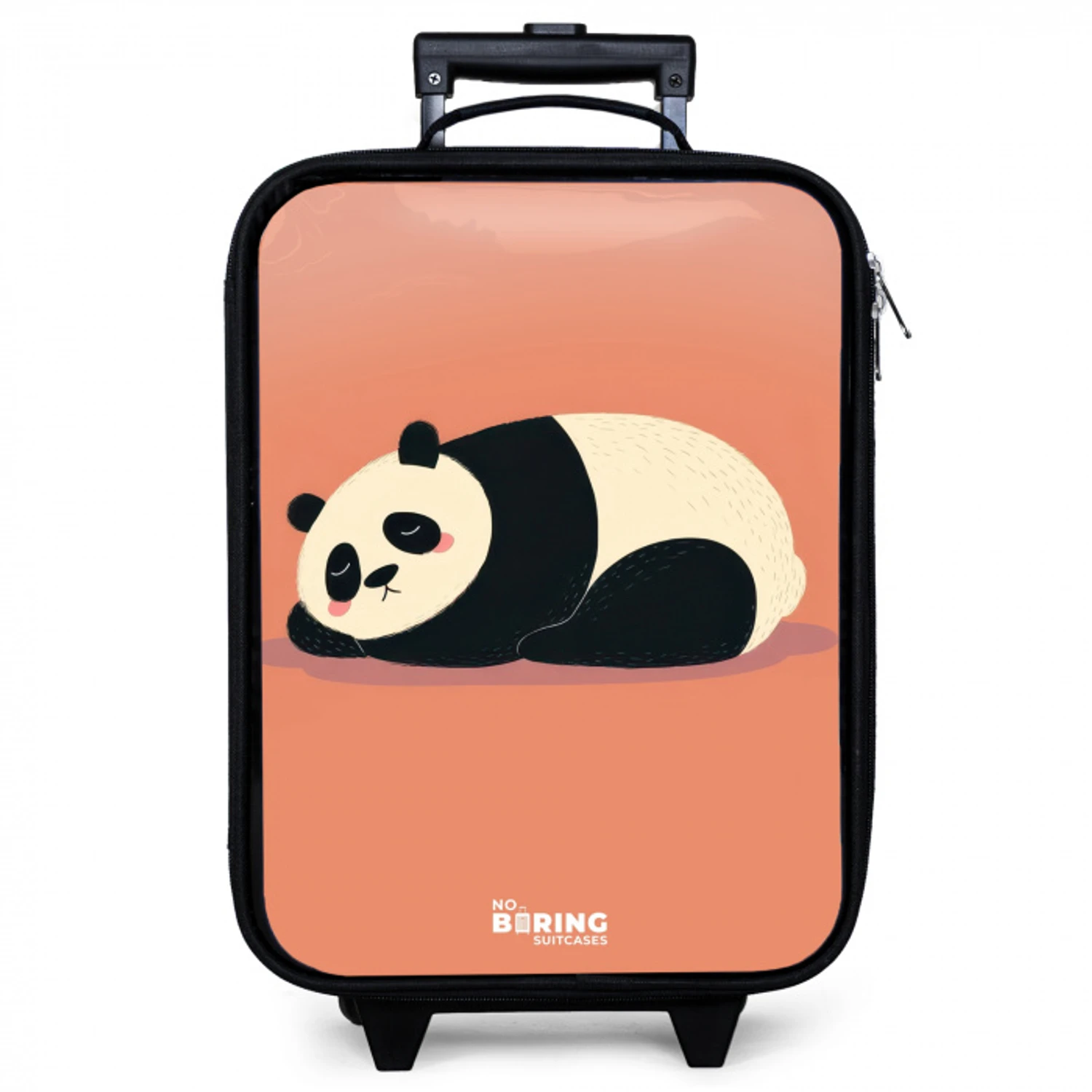 Panda - Slapen - Oranje Kinderkoffer - Zwart klein -zzz_website3d