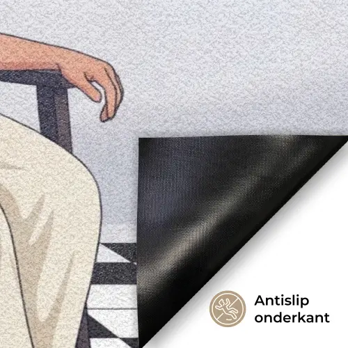 Half human, Half Coffee - Infuus - Koffie Deurmat klein -antislip_NL