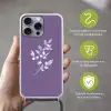 Tak - Sierlijk - Bladeren - Minimalistisch Hoesje iPhone 16 Pro Max met koord klein -sfeer2_NL