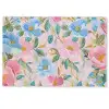 Blauw - Roze - Bloemen Deurmat klein -zkaufland3d