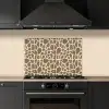 Giraf - Klassiek - Bruin keuken achterwand spatscherm klein 900 -sfeer1