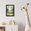 Bos - Schilderstijl - Kleurrijk fotolijst zwart zonder passe partout klein -usfeer4_kinderkamer