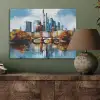 Bomen Frankfurt- Stad - Skyline - Brug PET vilt klein -sfeer2