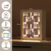 Modern - Geometrie - Kleurrijk Light Box met kabel (Tafellamp) klein 925 -USP_NL
