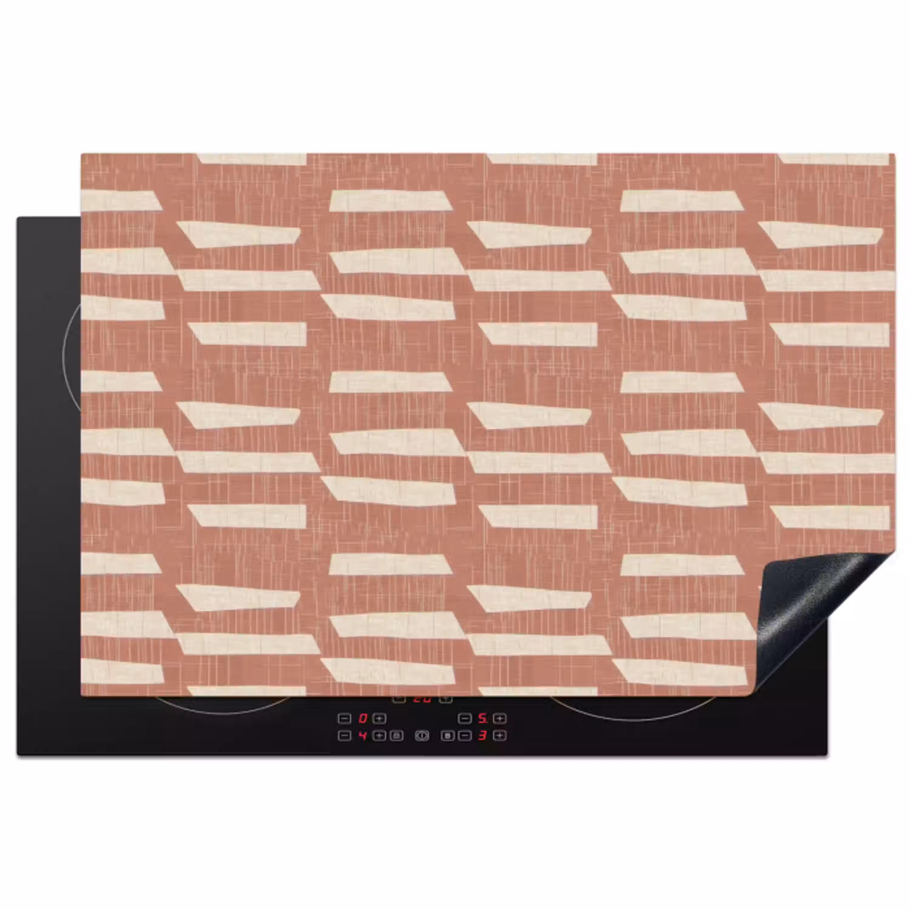 Terracotta - Abstract - Textuur - Patroon Inductie beschermer vinyl 3mm klein 276 -3d
