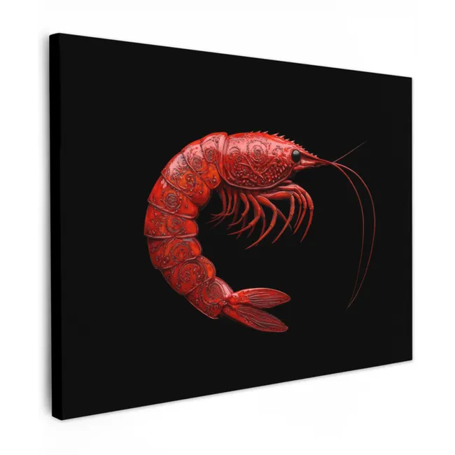 Canvas Print - Shrimp - Red - Animals