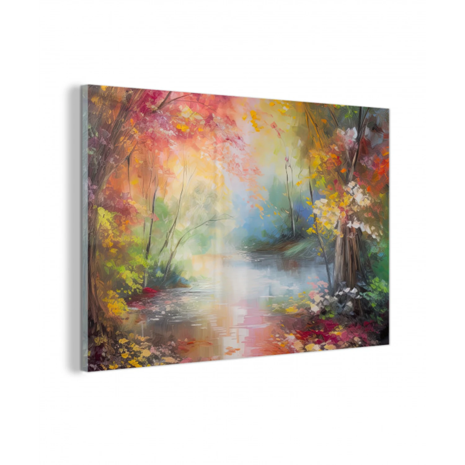 Landschap - Olieverf - Kleurrijk - Natuur plexiglas 5mm klein -z3d