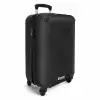 Lederen look zwart NBS - Handbagage koffer - Volwassenen Unisex middel -productfoto_3d